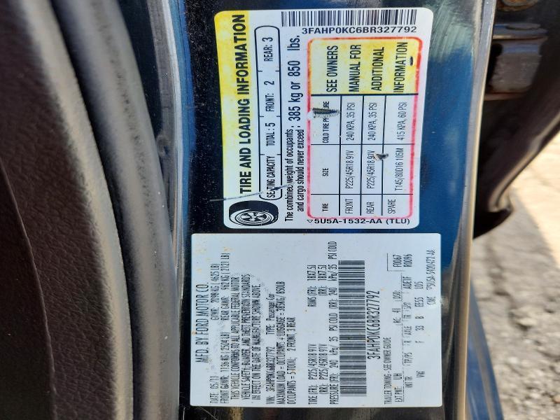 2011 Ford Fusion Sport