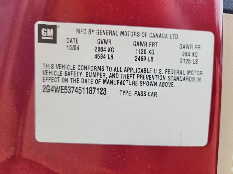2005 Buick Lacrosse cxs