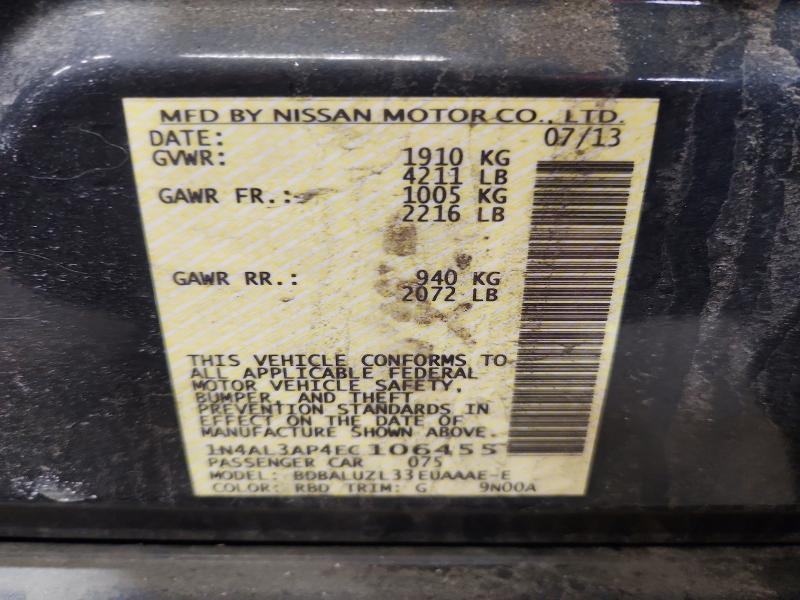 2014 Niss Altima 2.5 sv