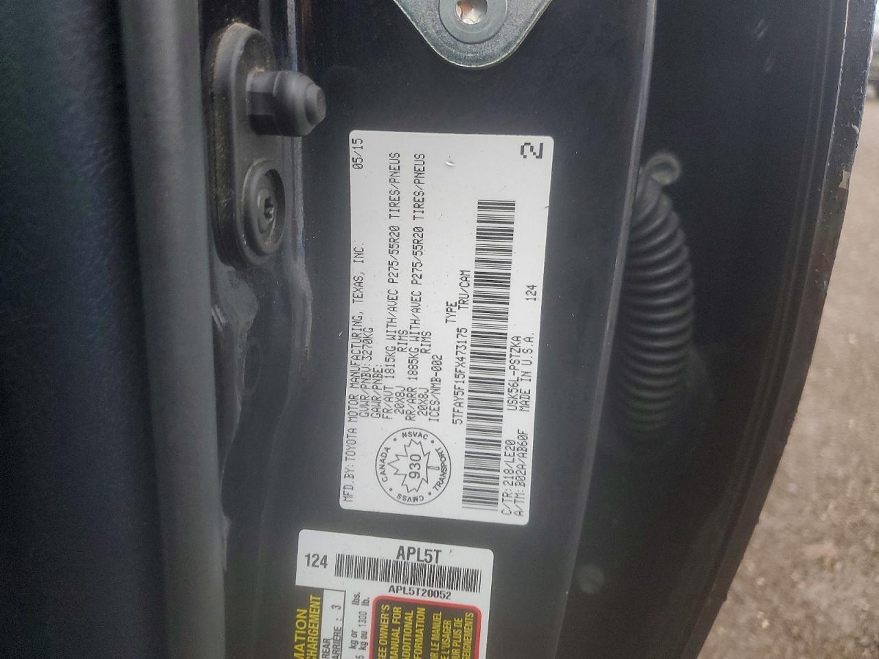 2015 Toyota Tundra 1794 Edition