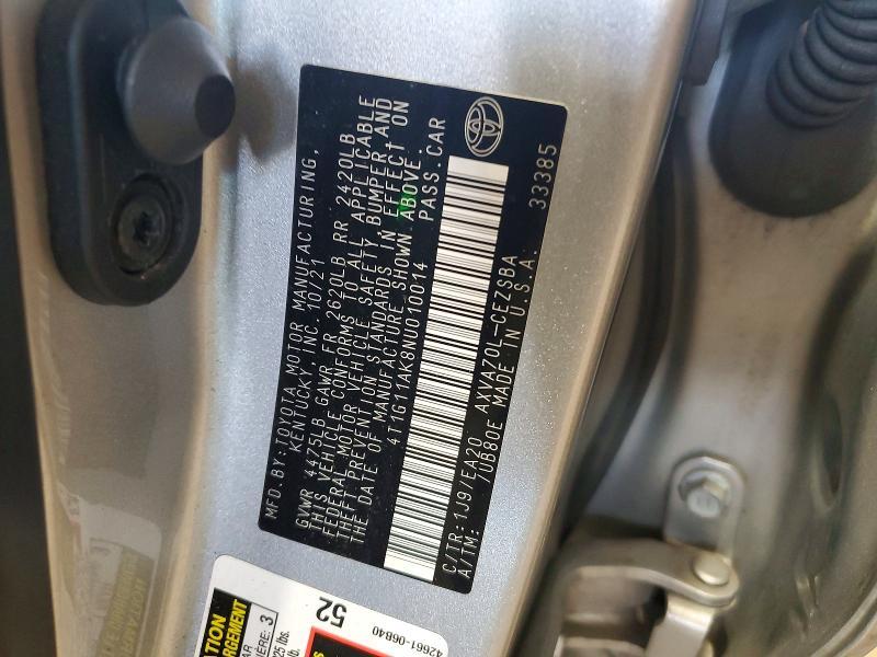 2022 Toyota Camry se