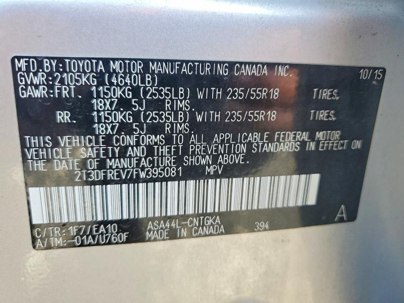 2015 Toyota Rav4 Limited