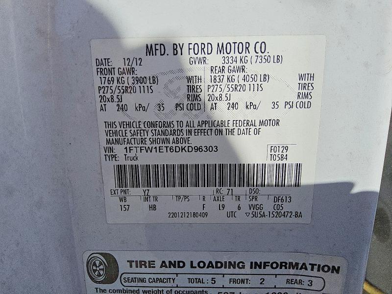 2013 Ford F150 Supercrew