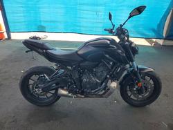 Salvage motorcycles for sale at San Martin, CA auction: 2024 Yamaha MT07 C