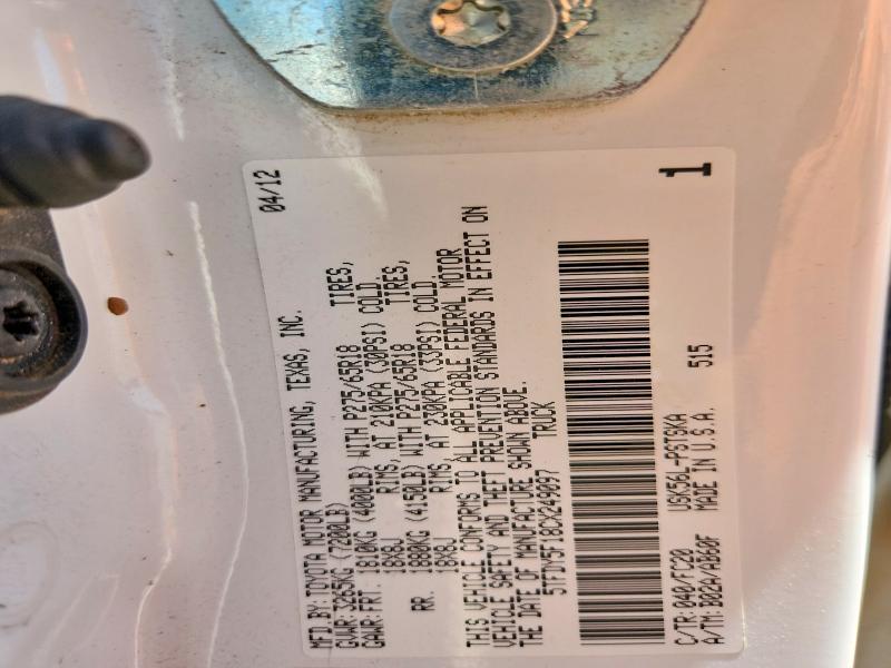 2012 Toyota Tundra Crewmax SR5