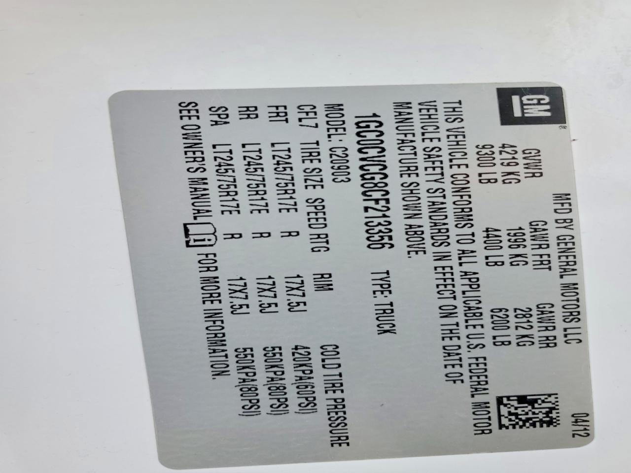 2012 Chevrolet Silverado C2500 Heavy Duty