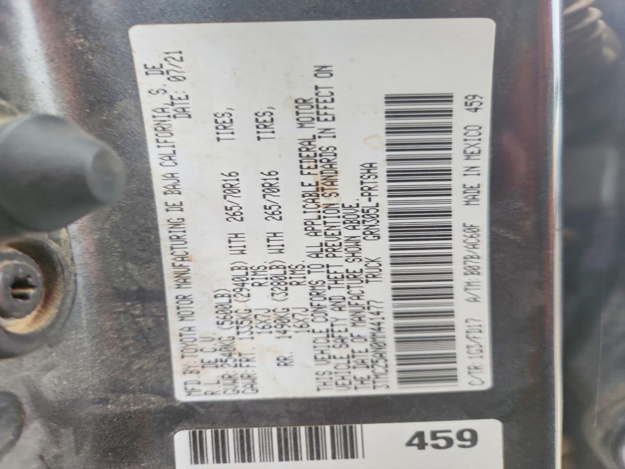 2021 Toyota Tacoma TRD OFF-Road