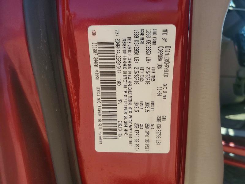 2005 Dodge Grand Caravan sxt