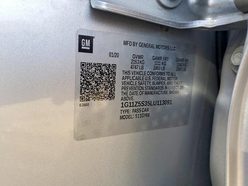 2020 Chevrolet Impala lt