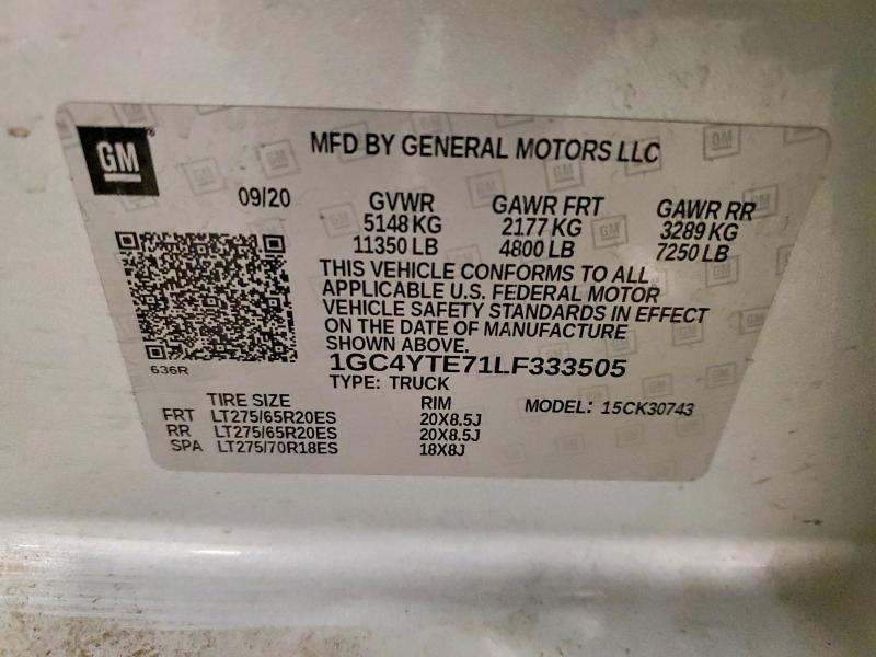 2020 Chevrolet Silverado K3500 LT