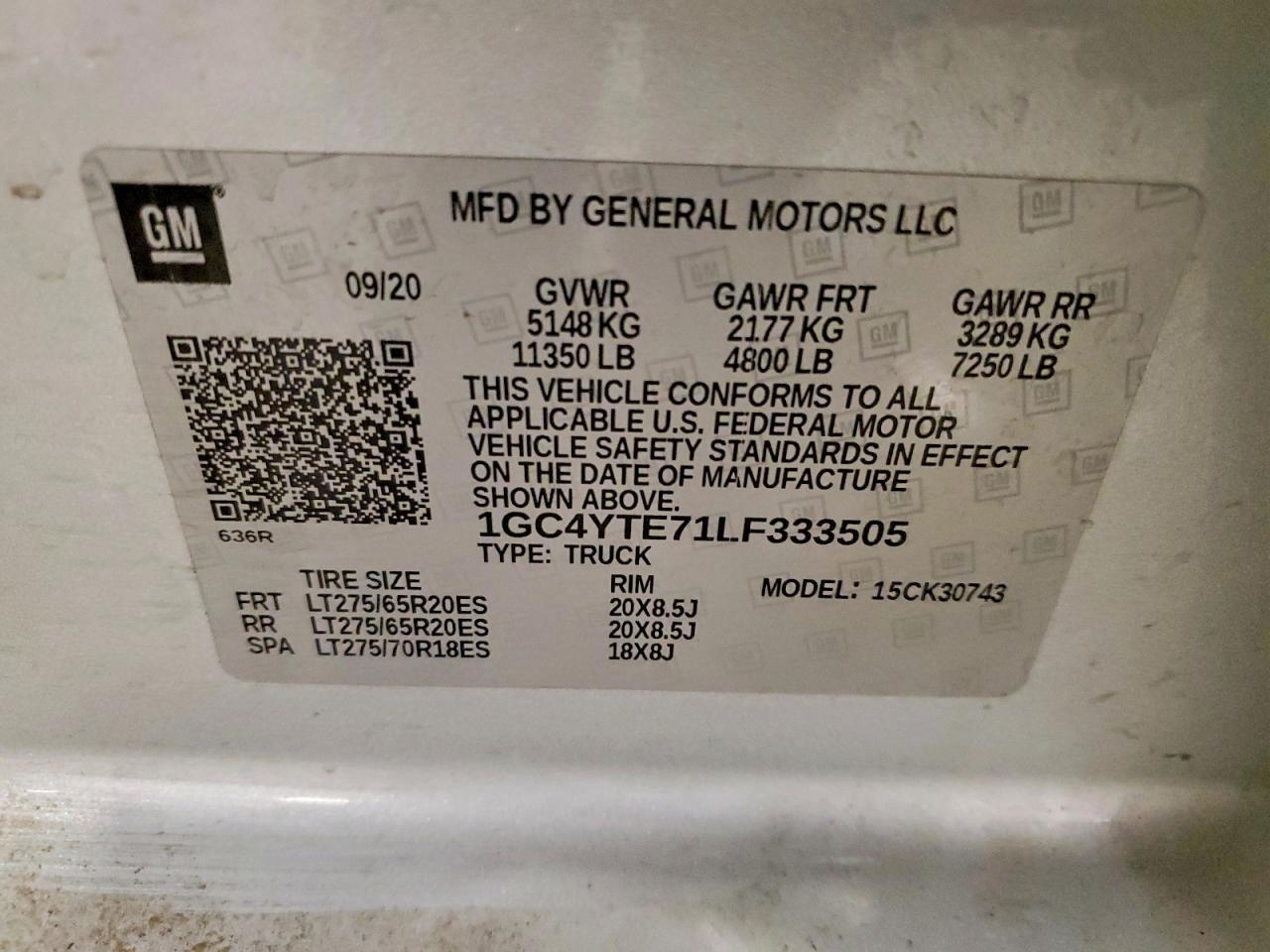 2020 Chevrolet Silverado K3500 LT