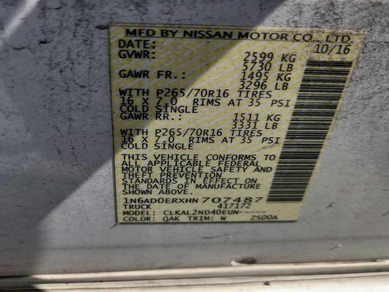 2017 Nissan Frontier SV