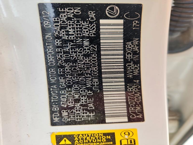 2013 Lexus Es 300h Base