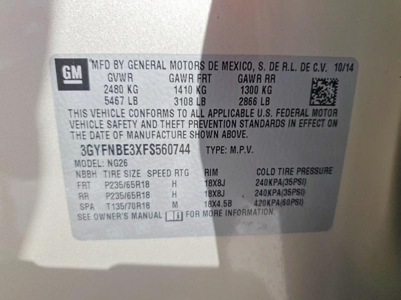 2015 Cadillac Srx Luxury Collection