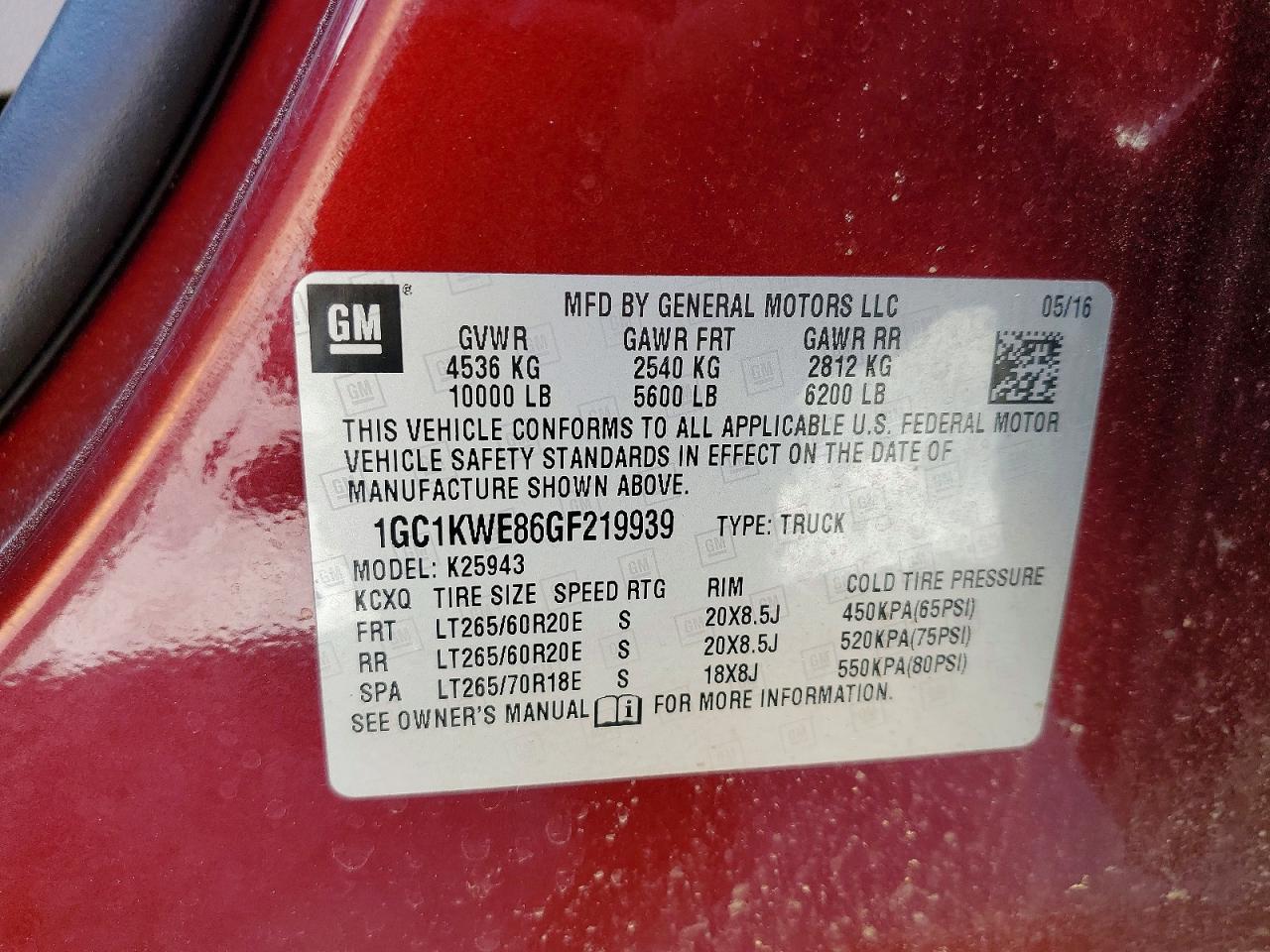 2016 Chevrolet Silverado K2500 Heavy Duty LTZ