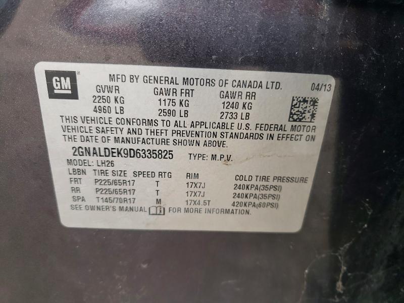 2013 Chevrolet Equinox lt