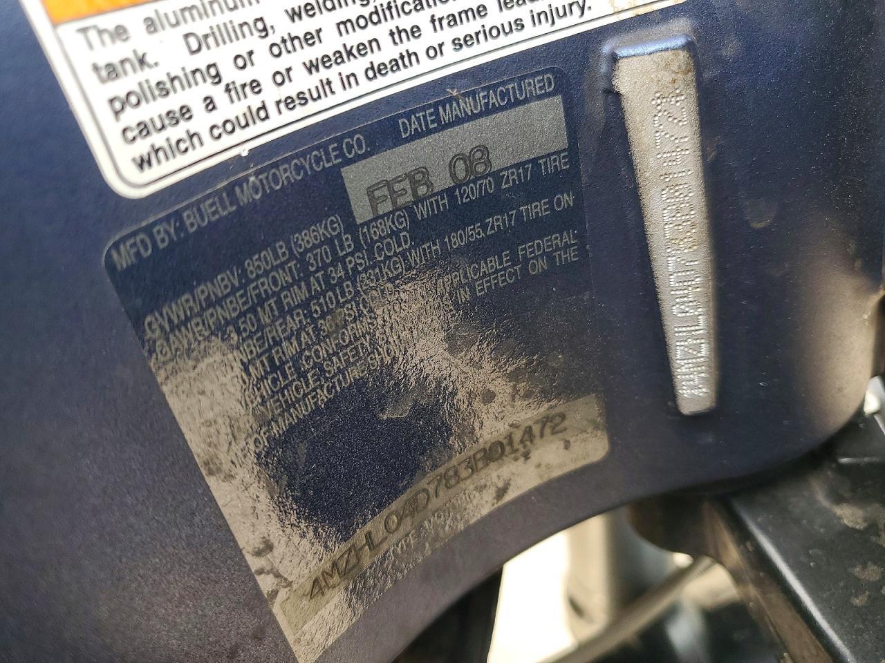 2008 Buell 1125 R