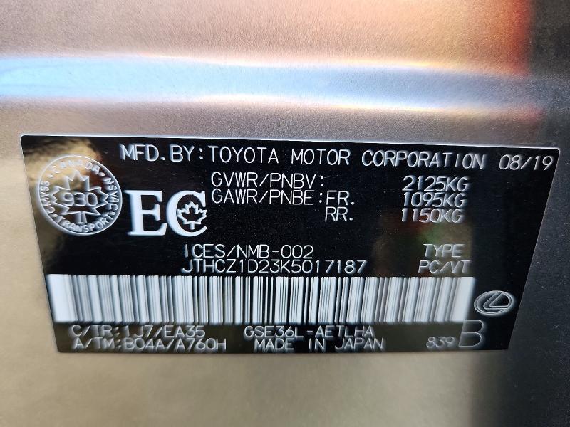 2019 Lexus Is 350 f Sport awd