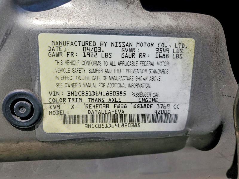 2004 Nissan Sentra 1.8