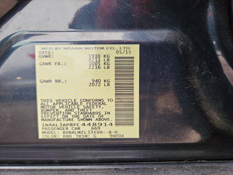 2015 Nissan Altima 2.5 sv