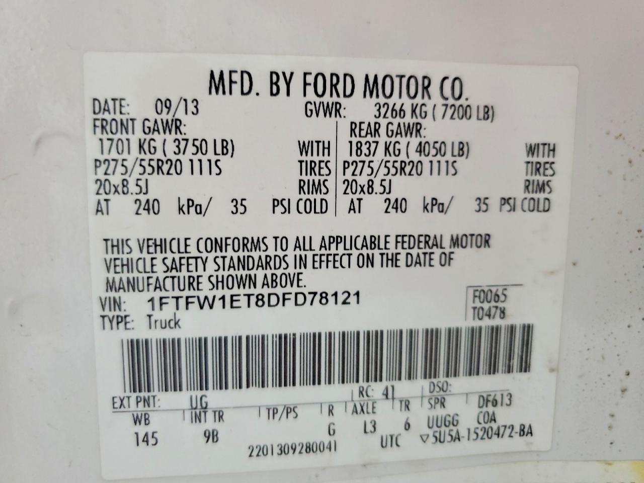 2013 Ford F150 Supercrew