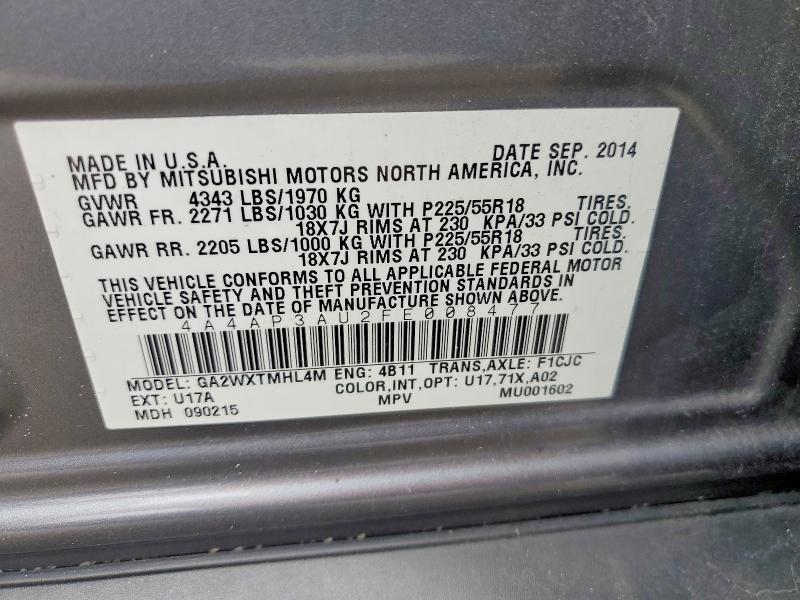 2015 Mitsubishi Outlander Sport es
