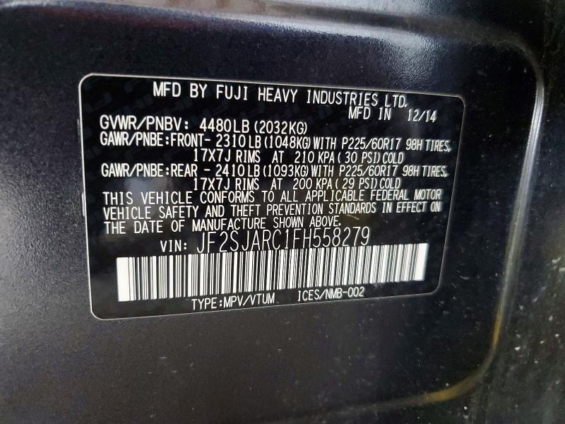 2015 Subaru Forester 2.5i Limited