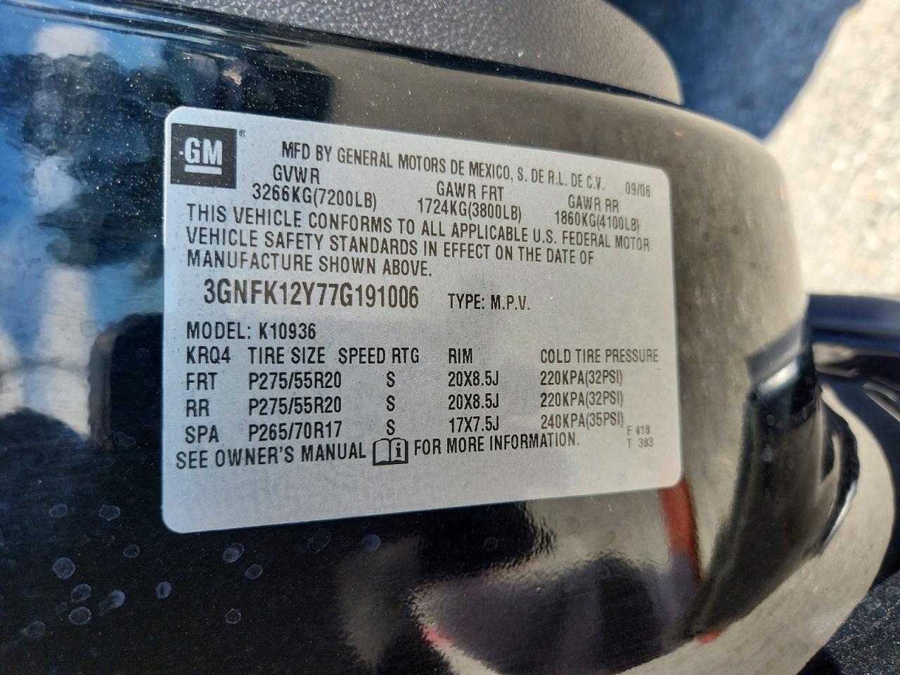 2007 Chevrolet Avalanche K1500