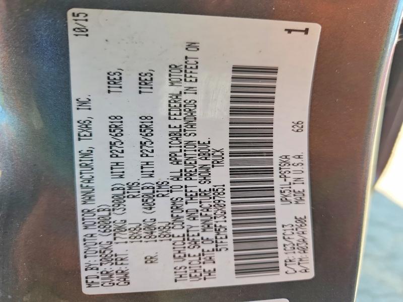 2016 Toyota Tundra Crewmax SR5