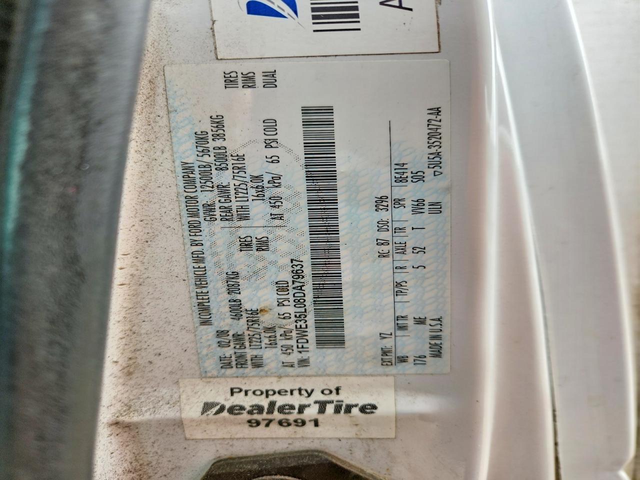 2008 Ford E350 BOX Truck