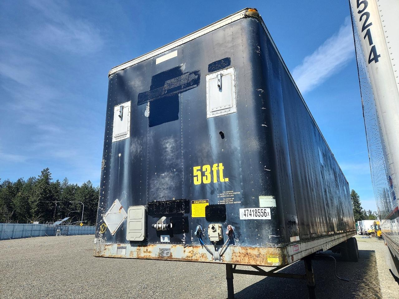 1995 Fruehauf DRY Van Trailer