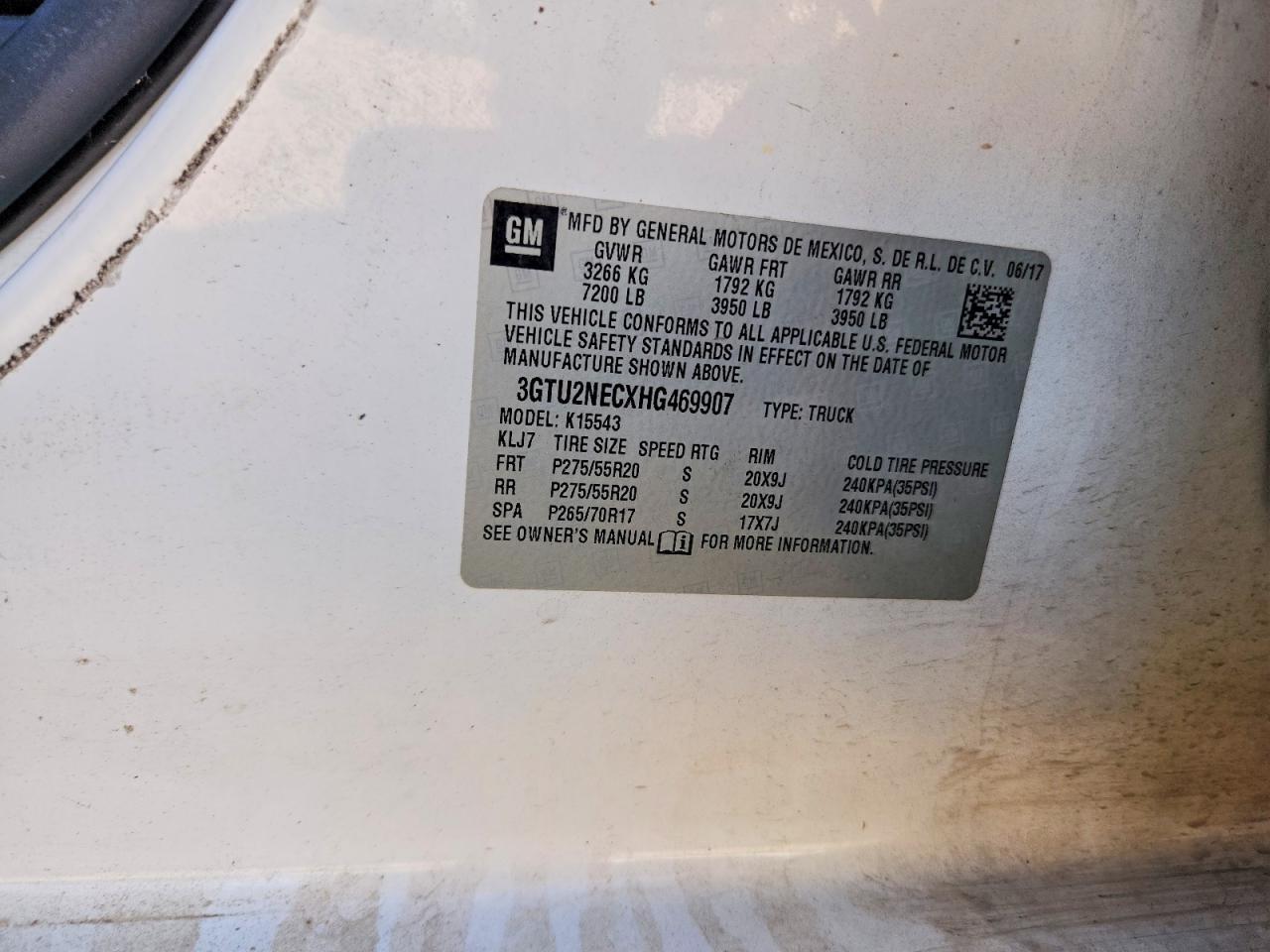 2017 GMC Sierra K1500 SLT