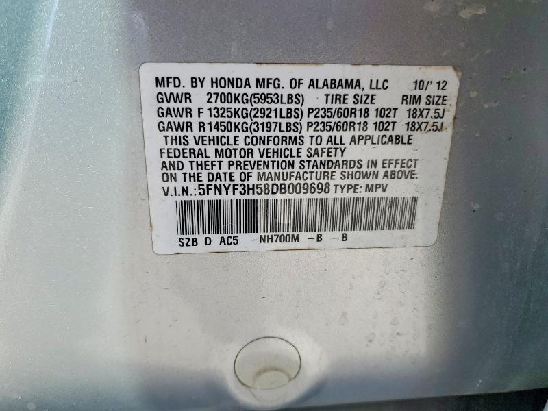 2013 Honda Pilot exl