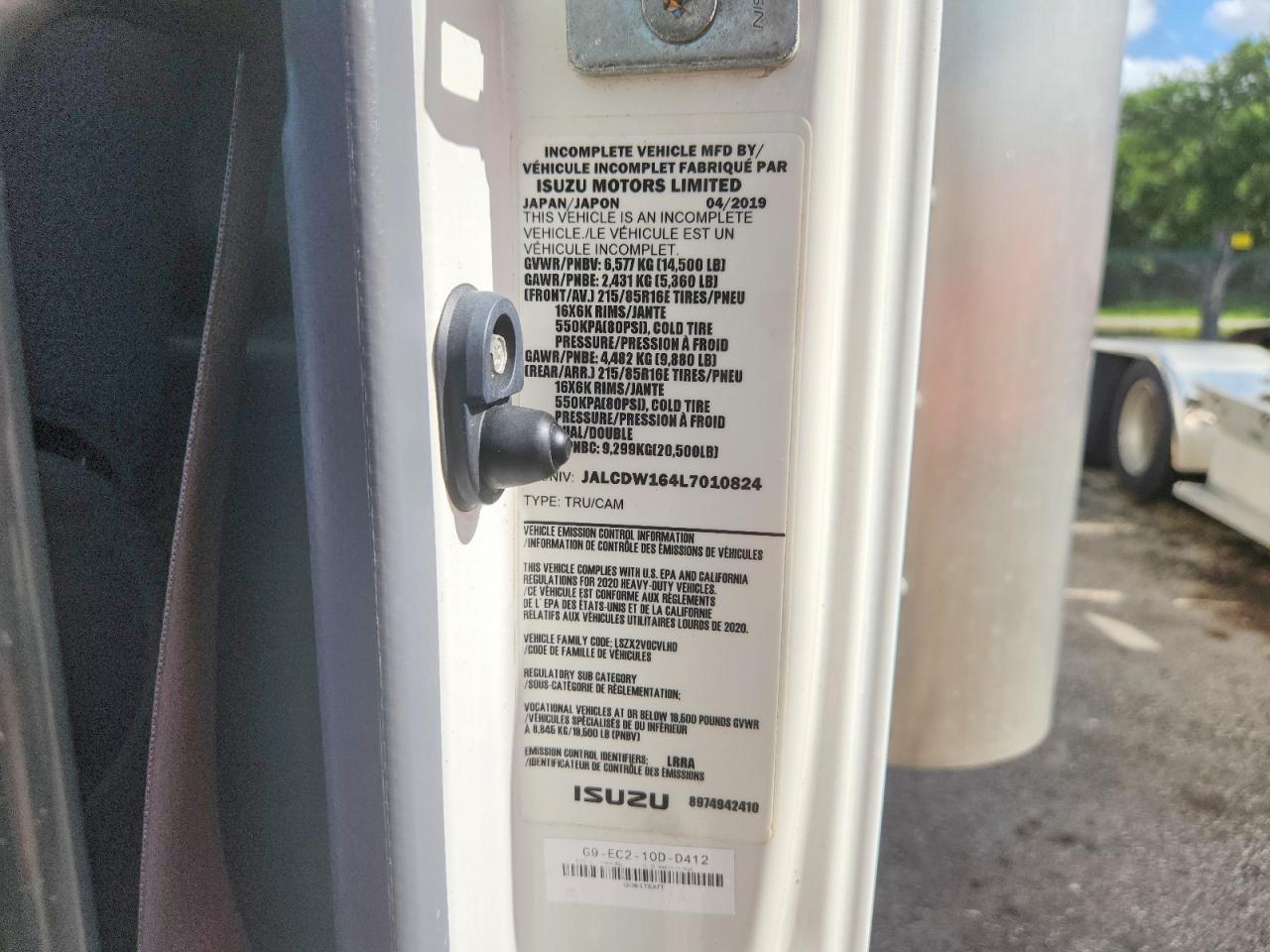 2020 Chev Rolet 4500HD BOX Truck