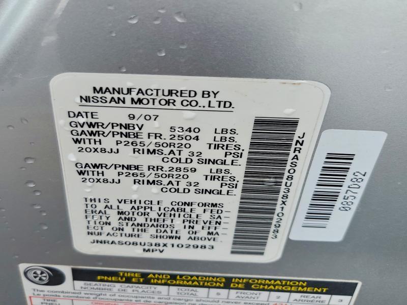 2008 Infiniti Fx35 Base