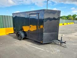 Salvage trucks for sale at Apopka, FL auction: 2024 Quality Cargo 6X12 SA Enclosed Cargo Trailer