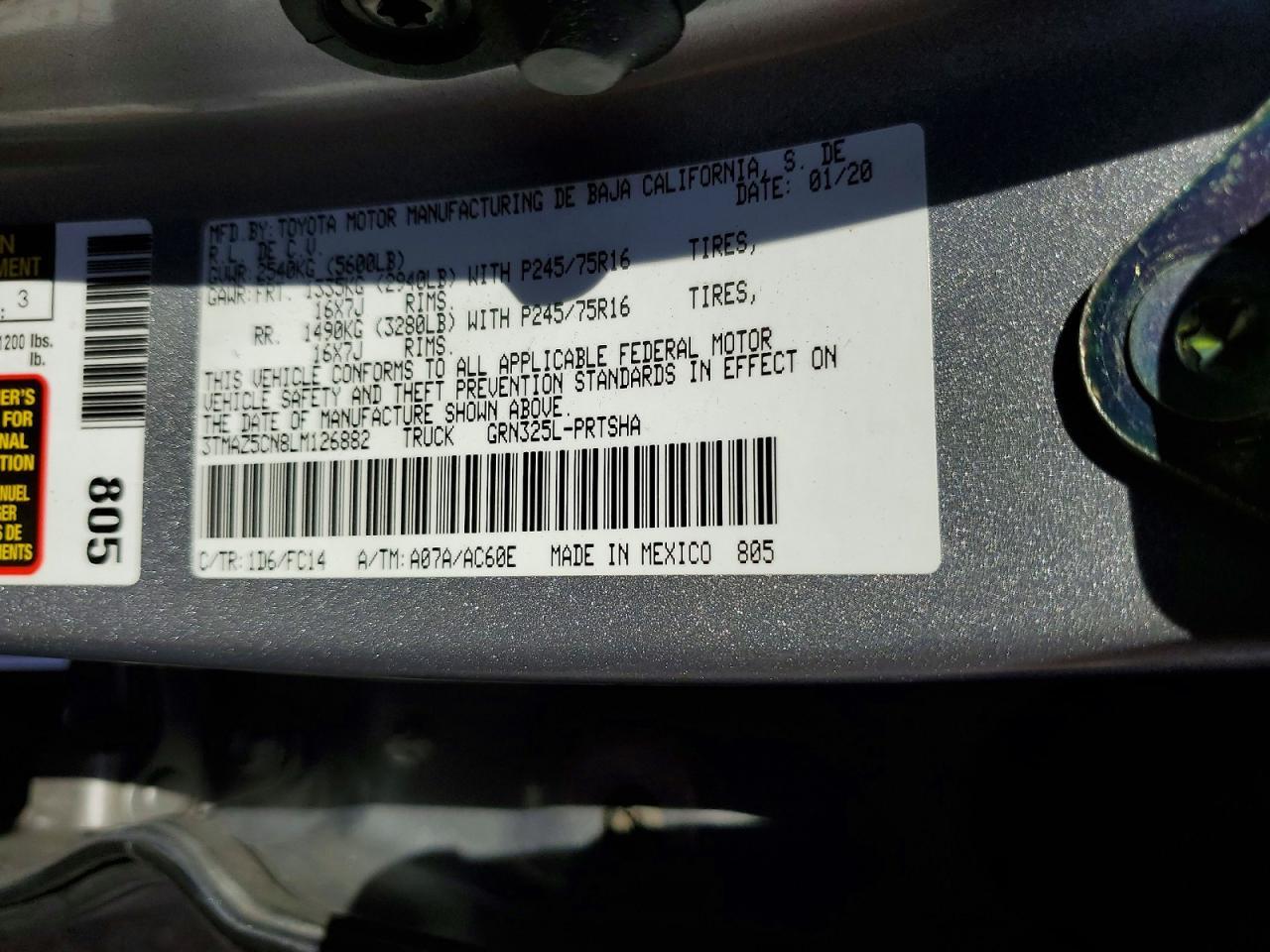2020 Toyota Tacoma SR5 V6