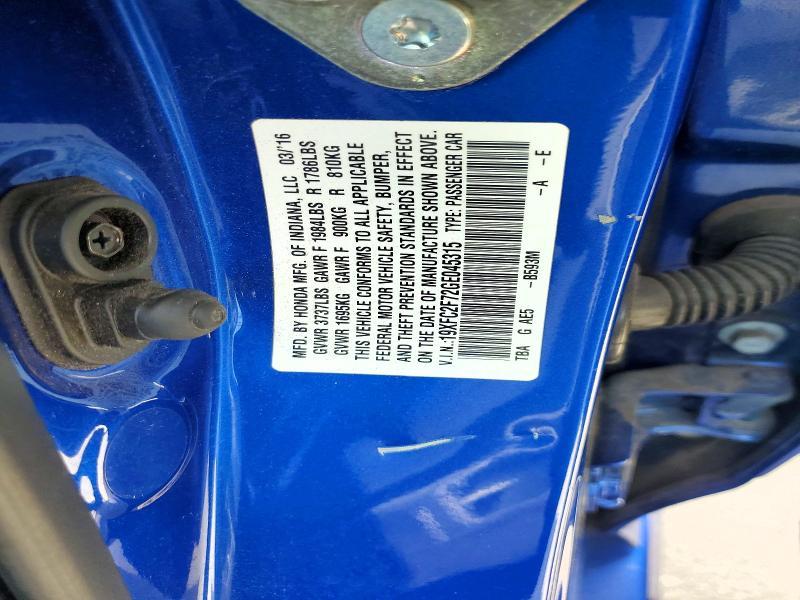 2016 Honda Civic ex