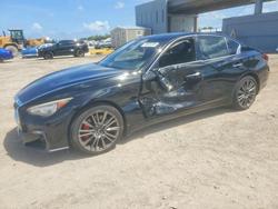 2018 Infiniti Q50 red Sport 400 for sale in West Palm Beach, FL