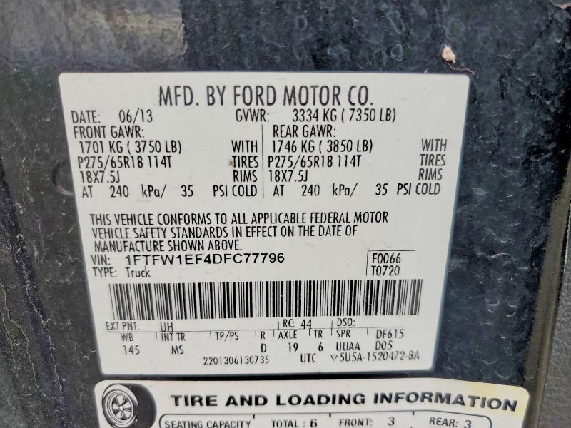 2013 Ford F150 Supercrew