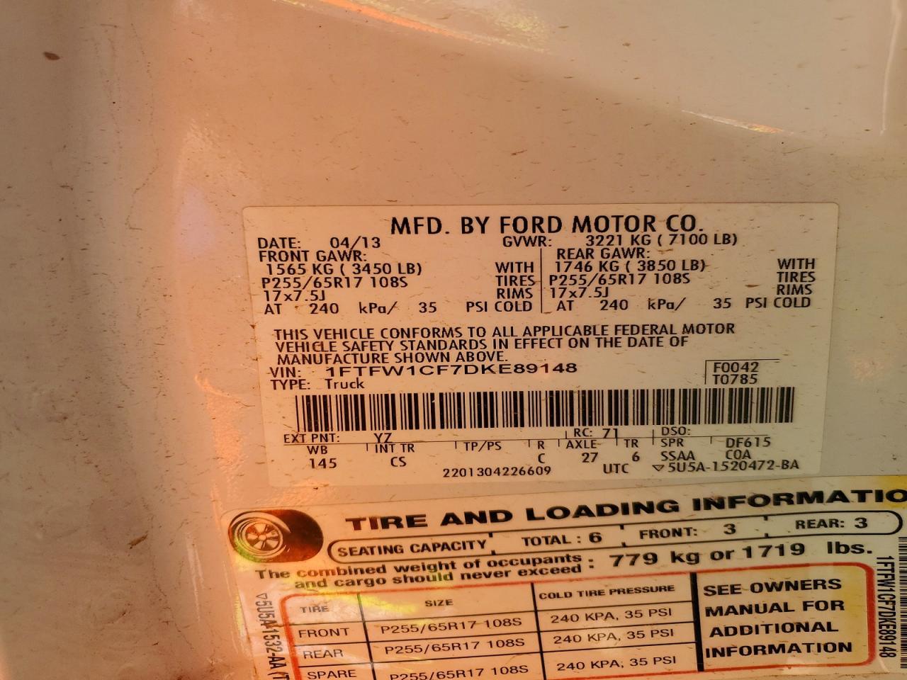 2013 Ford F150 Supercrew