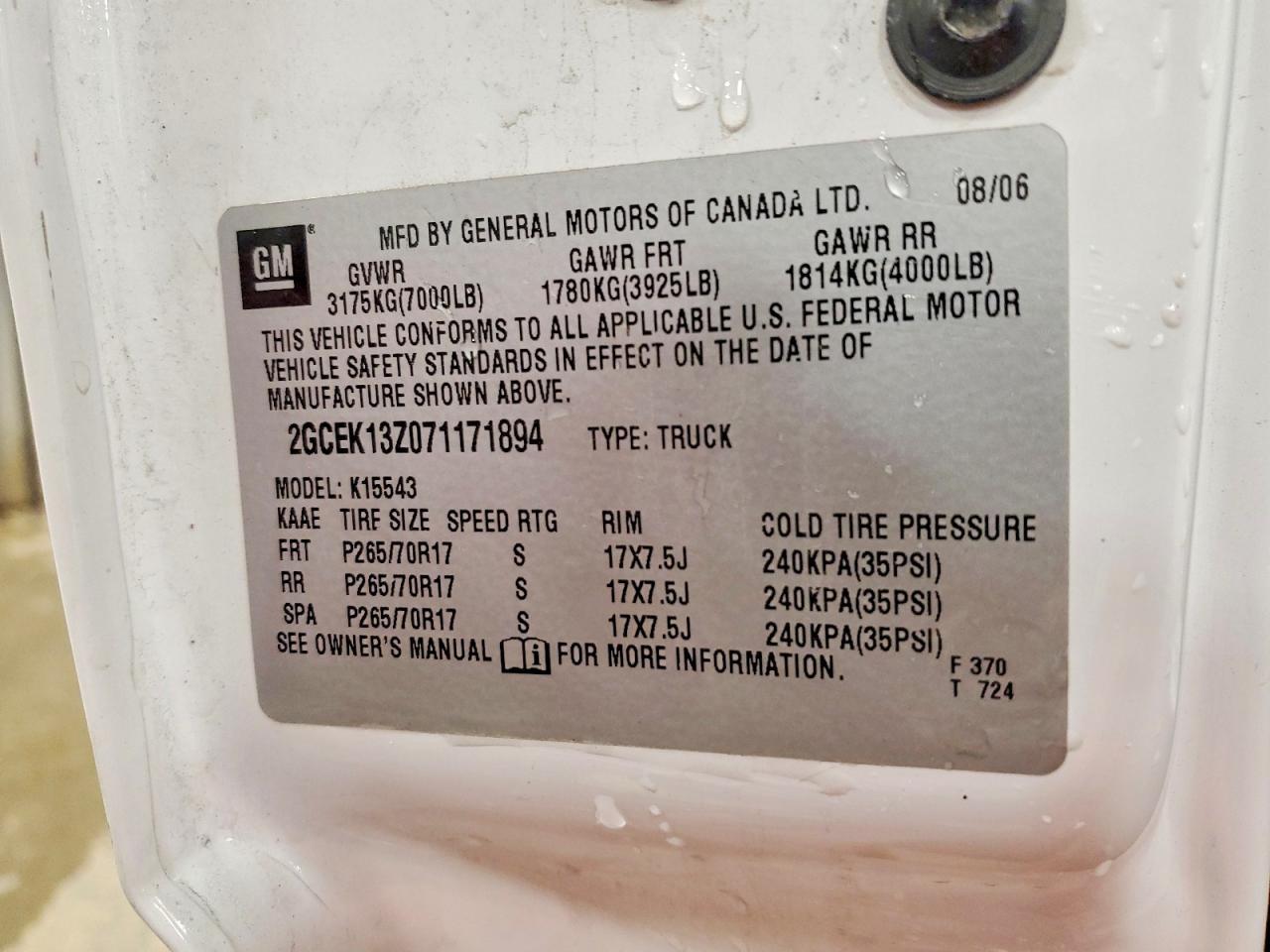 2007 Chevrolet Silverado K1500 Classic Crew Cab