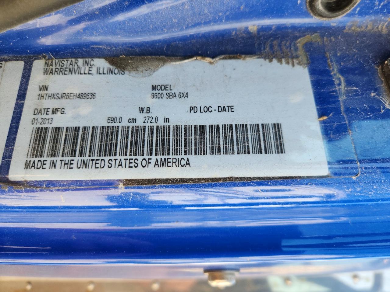 2014 International 8600 BOX Truck