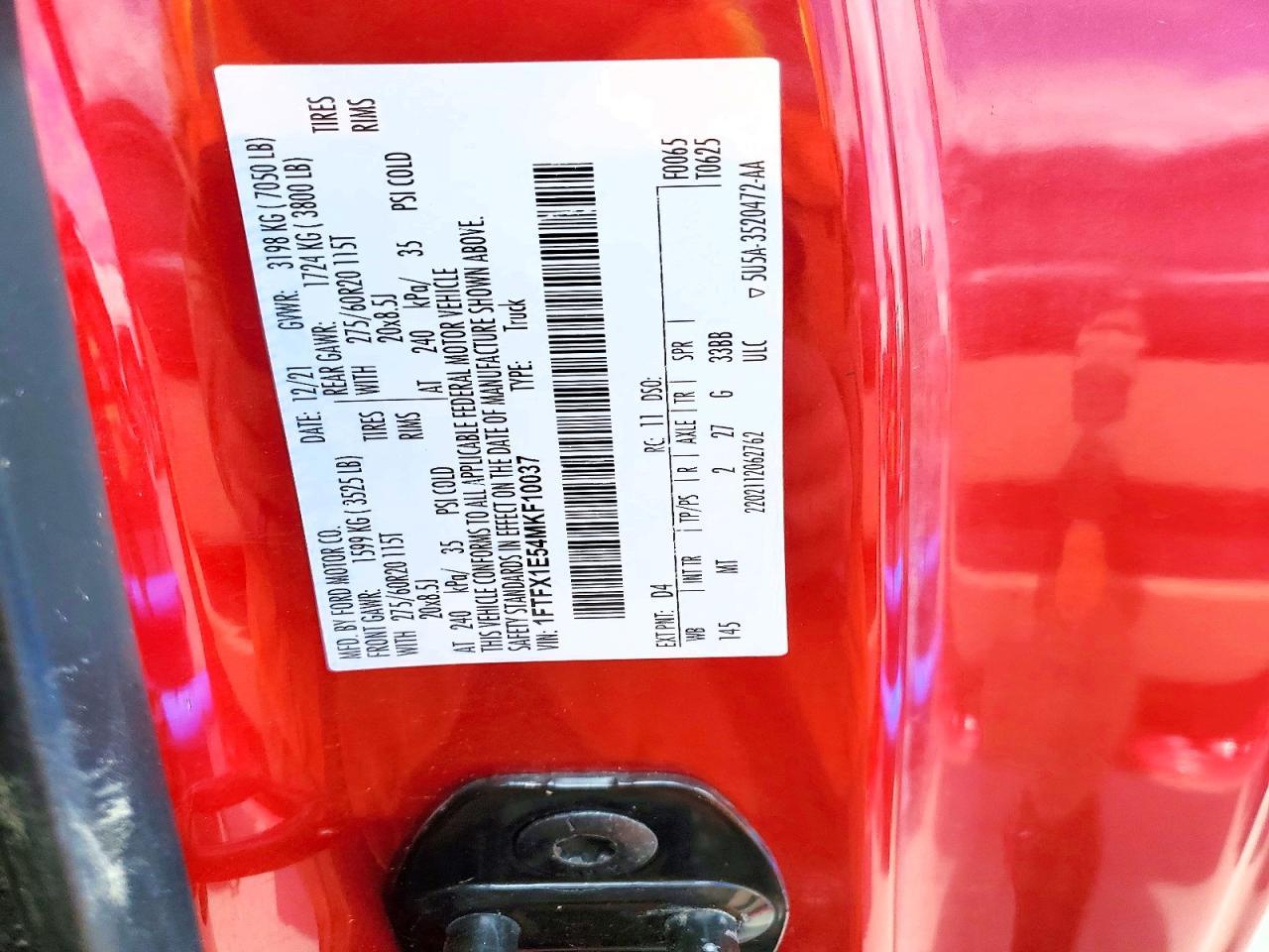 2021 Ford F150 Super Cab