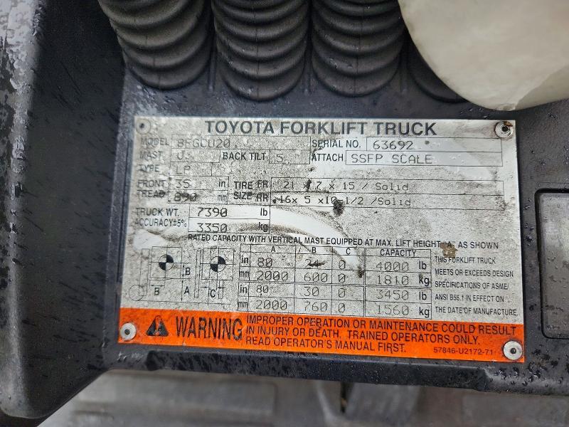 2014 Toyota 2014 Toyt Forklift