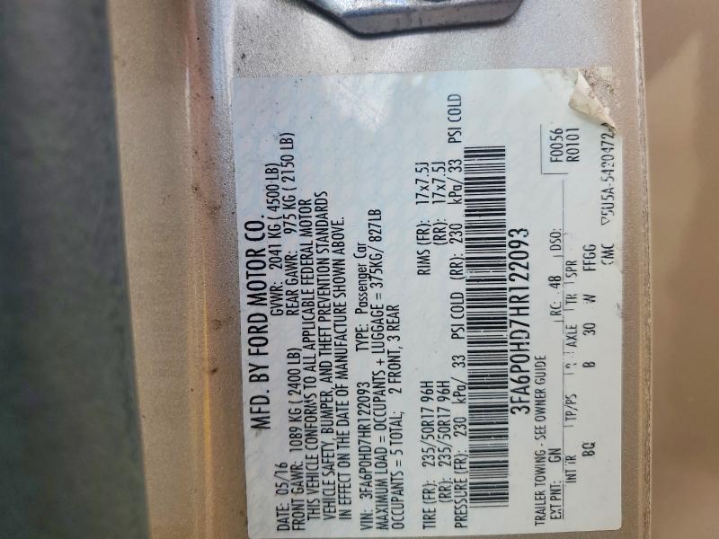 2017 Ford Fusion se