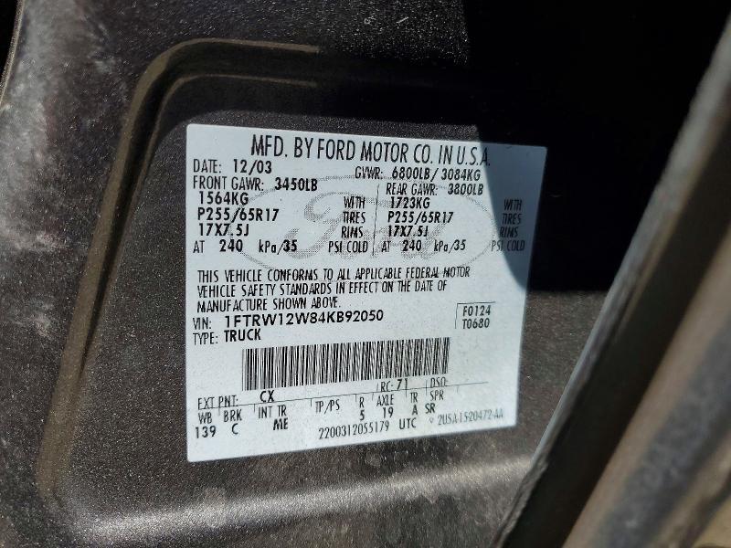 2004 Ford F150 Supercrew