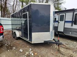 Salvage trucks for sale at Center Rutland, VT auction: 2023 Quality Cargo 7X16TA Enclosed Cargo Trailer