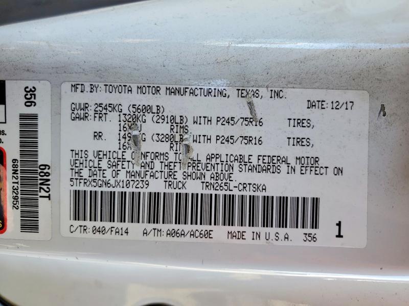 2018 Toyota Tacoma SR