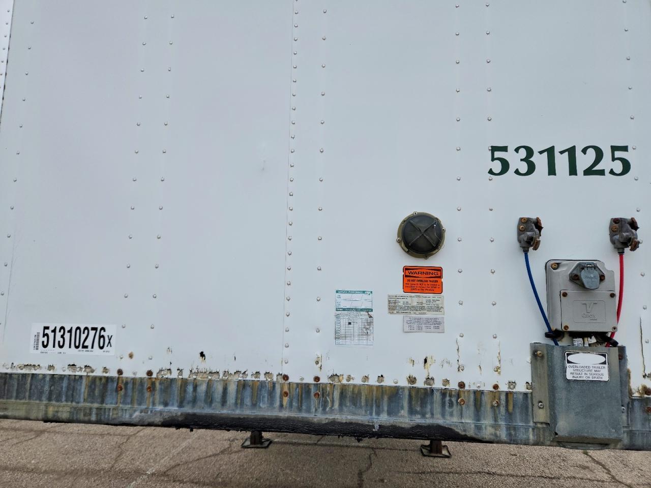 2015 Vanguard VXP 53 DRY Van Trailer